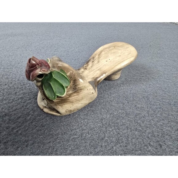 Vintage Nuova Capodimonte Flower Shoe Heel Slipper Sandal Porcelain Italy Small - Picture 10 of 11